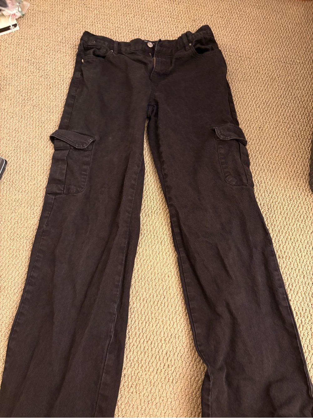 Pacsun Women’s Black Cargo Jeans - Classic Utility Style